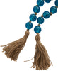 Glass 45" L Beaded Garland - Dark Sky Blue|Grande guirlande de perles de 45 po en verre - bleu ciel foncé