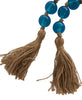 Glass 45" L Beaded Garland - Dark Sky Blue|Grande guirlande de perles de 45 po en verre - bleu ciel foncé
