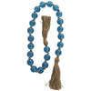 Glass 45" L Beaded Garland - Dark Sky Blue|Grande guirlande de perles de 45 po en verre - bleu ciel foncé