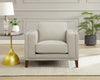 Hydeline Lyon Leather Chair - Vanilla|Fauteuil Lyon de Hydeline en cuir - vanille