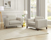 Hydeline Lyon Leather Chair - Vanilla|Fauteuil Lyon de Hydeline en cuir - vanille
