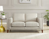 Hydeline Lyon Leather Loveseat - Vanilla|Causeuse Lyon de Hydeline en cuir - vanille
