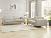 Hydeline Lyon Leather Loveseat - Vanilla|Causeuse Lyon de Hydeline en cuir - vanille