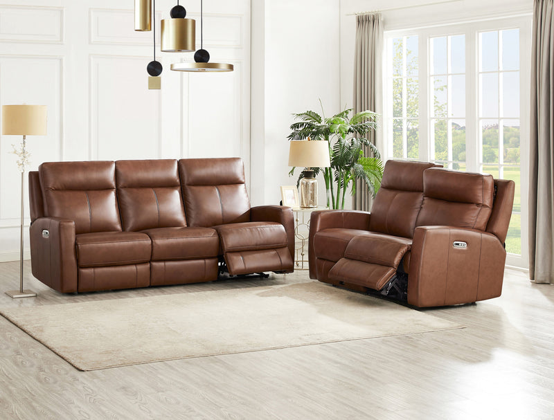 Hydeline Vienna Power Reclining Sofa - Brown