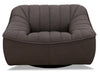 Hydeline Nest Leather Chair - Chocolate|Fauteuil Nest en cuir de Hydeline - chocolat