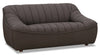Hydeline Nest Leather Loveseat - Chocolate|Causeuse Nest en cuir de Hydeline - chocolat