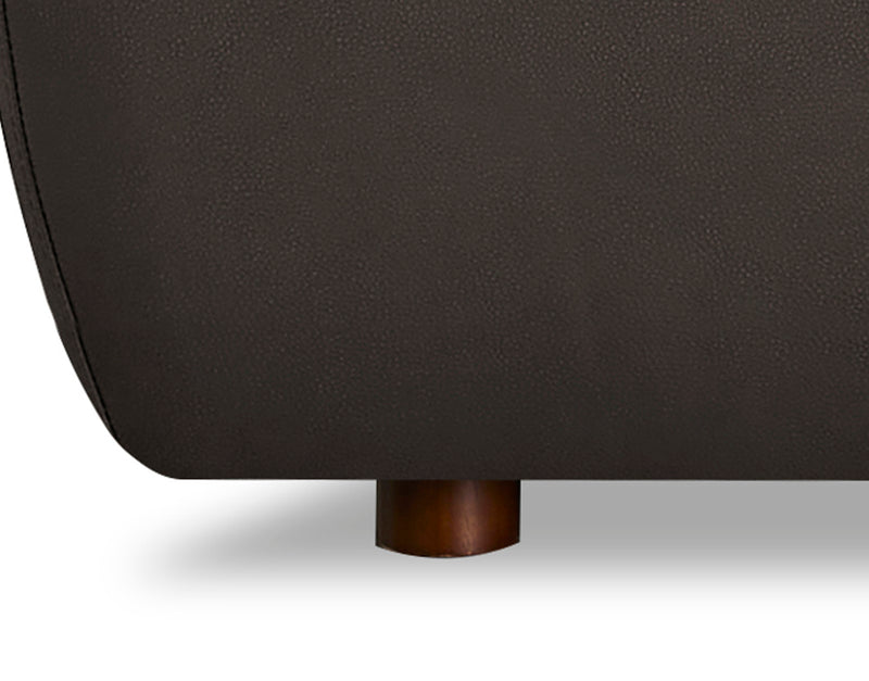 Hydeline Nest Leather Loveseat - Chocolate