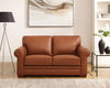 Hydeline Brookfield Leather Loveseat - Brown|Causeuse Brookfield de Hydeline en cuir - brune