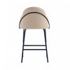 Gracie Modern Metal Upholstered Counter Stool in Tan and Black - Set of 3 | Tabouret de comptoir moderne en metal et tissu Gracie, couleur beige et noir - Lot de 3