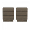 Ardea Contemporary 20" Nightstand in Walnut (3-Drawer) | Table de nuit contemporaine Ardea 20" en noyer (3 tiroirs)