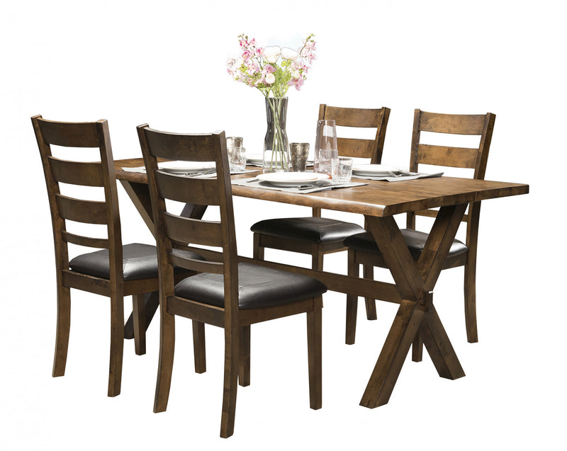 Brienne Dining Chair With Faux Leather Seat (set Of 2)