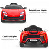 Costway 12v Kids Ride On Car 2.4g Rc Electric Vehicle W/ Lights Mp3 Openable Doors Red