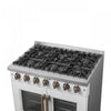 Forno Galiano 36" White Gas Range, 4.32 cu.ft- FFSGS6444-36WHT | Cuisiniere a gaz blanche Galiano 36 pouces, 4,32 pi³ – FFSGS6444-36WHT
