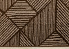 Covington Brown Taupe Striped Geometric Design Rug, 6'7" x 9'10" Indoor Area Rug | Tapis Covington brun taupe a rayures geometriques, 6'7" x 9'10"