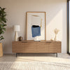 Nordika Hamilton 70" TV Stand with 4 Storage Cabinets - Light Walnut | Meuble pour téléviseur Hamilton de Nordika de 70 po avec 4 armoires de rangement - noyer clair
