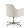 Pelo Modern Vegan Leather Swivel Lounge Chair in White - Set of 2 Accent Chair | Fauteuil pivotant moderne en cuir vegetalien Pelo, blanc - Lot de 2