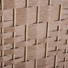 Homcom Double Hinged Woven Wicker Room Divider And Privacy Screens|Homcom Separateur De Piece En Osier Tisse A 3 Panneaux 6ft
