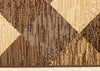 Florence Brown Beige Distressed Diamond Pattern Rug, 7'9" x 10'6" Indoor Area Rug | Tapis Florence a motif de losanges vieillis brun beige, 7'9" x 10'6"