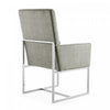 Element Modern Velvet Metal Dining Chair in Steel - Set of 2 | Chaise de salle a manger moderne Element en velours et metal acier - Lot de 2