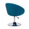 Hopper Modern Upholstered Swivel Lounge Chair in Blue - Set of 2 Accent Chair | Fauteuil lounge pivotant moderne Hopper en tissu bleu - Lot de 2