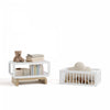 Storkcraft Santorini Deluxe 3-in-1 Convertible Bassinet - White/Driftwood Crib