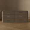 Clifford Traditional Dresser in Walnut (6-Drawer) | Commode traditionnelle Clifford en noyer (6 tiroirs)
