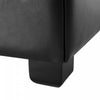 Liam 34.25" Large Square Faux Leather Ottoman Coffee Table with Storage,Black  | Liam Ottoman Coffre Carre Large de 34,25" en Simili Cuir avec Rangement, Noir