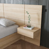 Nordika Milano Floating Nightstand Extension Panel Set Of 2 - Natural Blonde Oak|Ensemble 2 panneaux d’extension pour table de nuit flottante Milano Nordika - chêne blond naturel