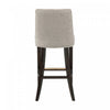 Beever Modern Chenille Wood Upholstered Barstool in Taupe - Set of 2 Bar Stool | Tabouret de bar moderne Beever en bois et tissu chenille taupe - Lot de 2