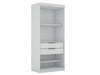 Mulberry Contemporary Modern 36" Wardrobe Closet in White - Set of 3 | Armoire contemporaine moderne Mulberry 36" en blanc - Ensemble de 3
