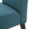 Oliver Linen-look Fabric Accent Chair With Rubberwood Legs - Teal | Fauteuil D’appoint Oliver En Tissu aspect lin Avec Pieds En Bois Caoutchouc - Bleu Sarcelle