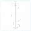 Goven Black Floor Lamp|Lampe à pied Goven noire