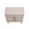 Jodie Mid-Century Modern 31" Fluted Accent Cabinet in Whitewashed Oak | Jodie – Cabinet d’appoint cannele style milieu du siecle de 31" en chene blanchi