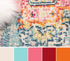Lotus Blue Rug 8'0" x 10'0" | Tapis Traditionnel Lotus 8'0" x 10'0" en Bleu