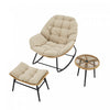 Benson Modern 3-Piece Lounge Chair Set in Cream - Set of 6 | Ensemble moderne Benson de 3 fauteuils lounge en creme - Lot de 6