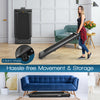 Costway 2-in-1 Folding Treadmill 2.25hp Jogging Machine W/ Dual Led Display Black