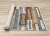 Macey Modern Grey Blue Red Sophisticated Area Rug - 7'10" x 10'2"|Carpette moderne et raffinée Macey grise, bleue et rouge- 7 pi 10 po x 10 pi 2 po