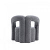 Darian Modern Boucle Lounge Chair in Gray - Set of 2 | Fauteuil lounge Darian moderne en boucle gris - Lot de 2