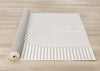 Forte White Grey Curved Arches Indoor Area Rug - 5'3" x 7'5"|Carpette Forte blanche et grise à motif d’arches courbées pour l’intérieur - 5 pi 3 po x 7 pi 5 po