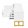Gavin 68.8" TV Cabinet with Storage Drawers and Media Organization Function,White Tv Stand | Gavin Meuble TV de 68,8" avec Tiroirs de Rangement et Fonction d'Organisation des Medias, Blanc