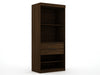 Mulberry Contemporary Modern 36" Wardrobe Closet in Chestnut Brown - Set of 2 | Armoire contemporaine moderne Mulberry 36" en brun chataigne - Lot de 2
