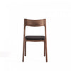 Moderno Modern Wood Vegan Leather Dining Chair in Black - Set of 4 | Chaise de salle a manger Moderne en bois et cuir vegetalien noir - Lot de 4