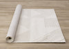 Hudson Modern Geometric Cream Beige Area Rug - 5'3" x 7'7"|Carpette Hudson crème et beige à motif géométrique moderne - 5 pi 3 po x 7 pi 7 po