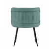 Kaya Modern Wood Velvet Dining Chair in Mint Green - Set of 2 | Chaise de salle a manger Kaya en bois moderne et velours vert menthe - Lot de 2