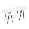 Celine Contemporary Modern 47" Console Table in White | Console moderne contemporaine Celine 47" en blanc