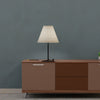 23" Black Angular Base Table with Conical Shade | Lampe de table noire de 23 po à base angulaire avec abat-jour conique
