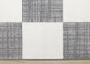 Covington Grey White Checkered Pattern Rug, 5'3" x 7'7" Indoor Area Rug | Tapis Covington a Carreaux Gris et Blanc, 5'3" x 7'7"