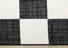 Covington Black White Checkered Pattern Rug, 5'3" x 7'7" Indoor Area Rug | Tapis Covington a Carreaux Noir et Blanc, 5'3" x 7'7"