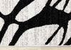 Emmett Grey Black Drizzle Swirl Rug, 5'3" x 7'7" Indoor Area Rug | Tapis Emmett gris et noir avec motif tourbillon, 5'3" x 7'7"