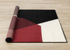 Forte Red Black White Geometric Area Rug - 7'9" x 10'6"|Carpette Forte rouge, noire et blanche à motif géométrique - 7 pi 9 po x 10 pi 6 po